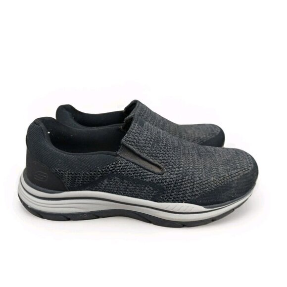 Skechers Expected 2.0 Arago Men's 10.5 Gray Black Running Shoes Sneakers 204000 - Picture 1 of 12